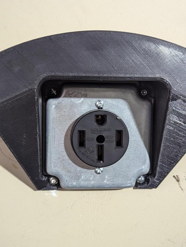 EMT J-Box Nema 14-50 Electric Car Cord Hanger