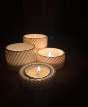 Spiral Tealight Holder Set