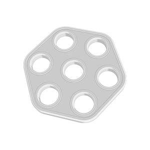 Plate HEX CRNR BU03x00.25 - SPN-PLT-0001