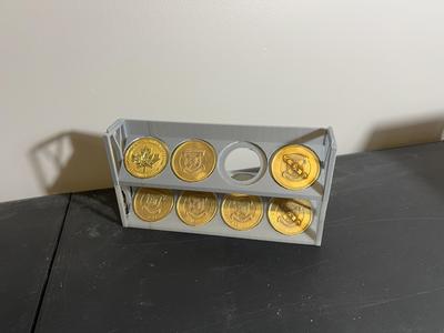 Stackable Coin Medal Display Rack - 4 coins REMIX