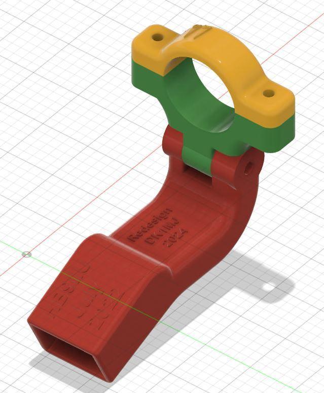 Dual Feed Support with adjustable angle Remix (original by hb9iiu)
