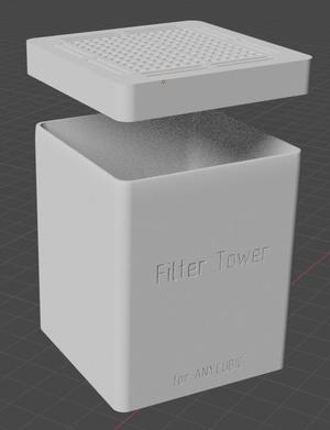 Filter tower for ANYCUBIC AirPure