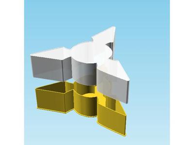 Shuriken 0052, nestable box (v2)
