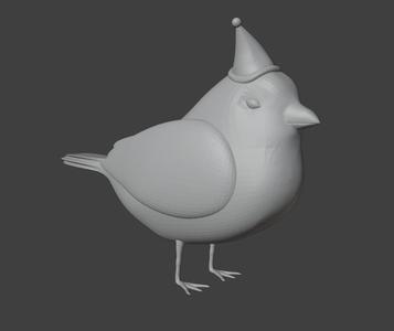 bird with hat!