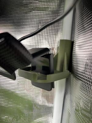Logitech C920s arm for 16mm frame grow tent