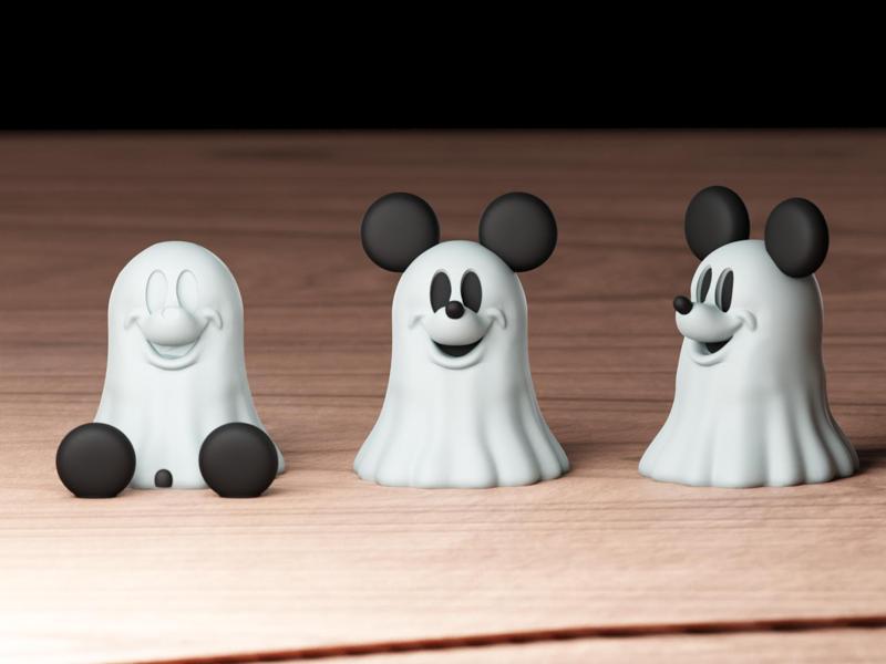 Halloween Mickey Mouse Ghost