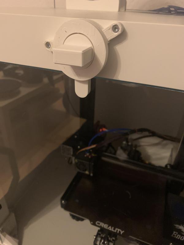 Magnetic lock for Ikea "Lack" enclosure