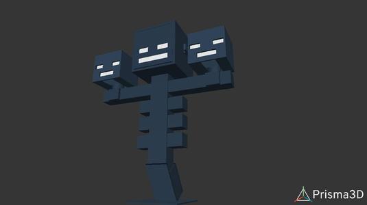 Minecraft wither action figure  slingshot