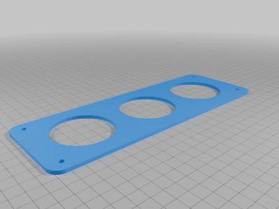 FoxBody Mustang Center Vent Gauge Pods