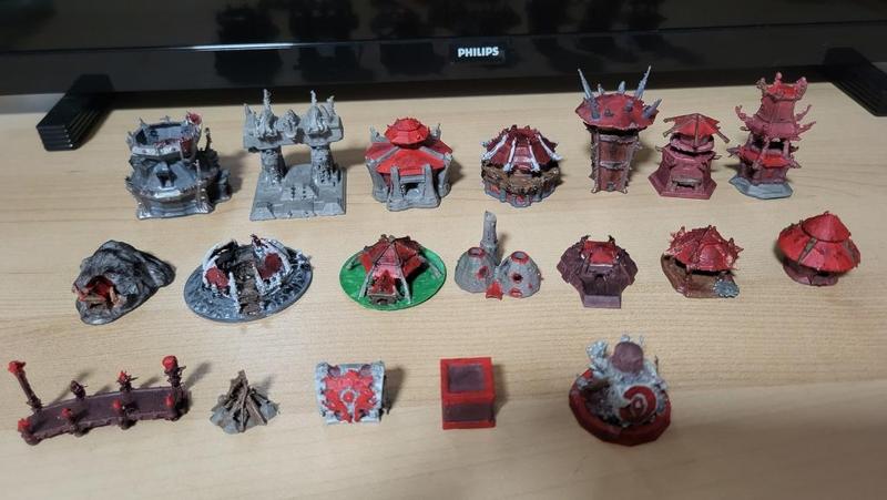 Warcraft orc board game buildings