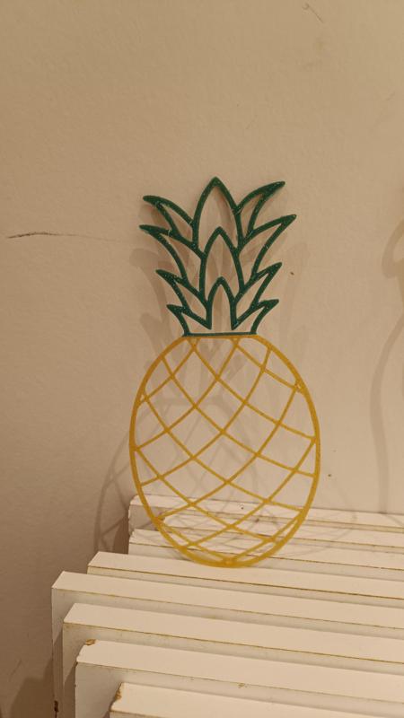 Vegetables outlines decoration bicolor