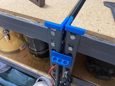 garage / storage steel shelf interlock plate 