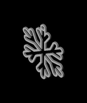 Snowflake Christmas Ornament V9