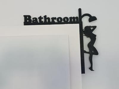 Door sign Bathroom Wall decoration