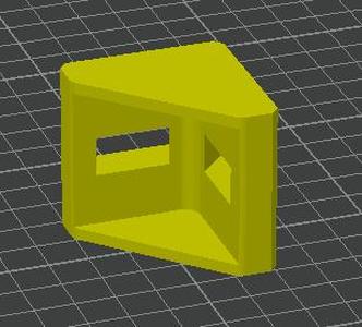 Aluminium shape 45°x45°