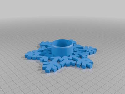 Snowflake candle holder