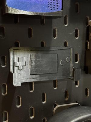 Gameboy Micro IKEA Skadis Mount