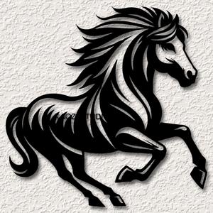 mustang wall art horse wall decor 2d country decoration