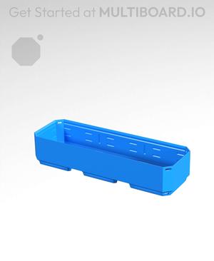 3x1x0.5 - Simple Walls - Universal Click-In Multibin Shell Extension