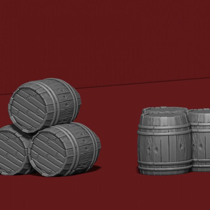 Stacked Barrels