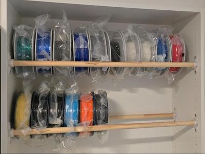 IKEA Billy support for filament