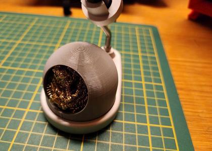 Solder brass wool holder
