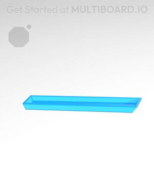 3x0.5 Spacer - Simple Drawer Stacking Plate