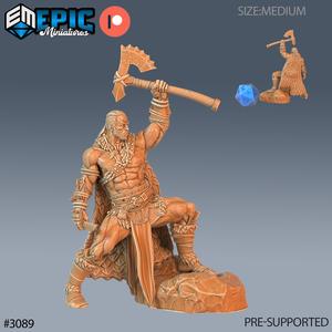 Barbarian Player Character Victory / Male Warrior / Evil Human / Wildling / Ruthless Trickster / Medieval Encounter