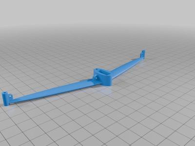 Model sailboat mast spreaders