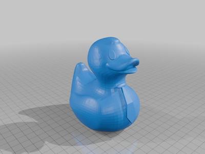 ducky with a tie