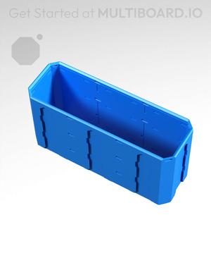 3x1x1.5 - Topped Multipoint Rail - Universal Click-In Multibin Shell Extension