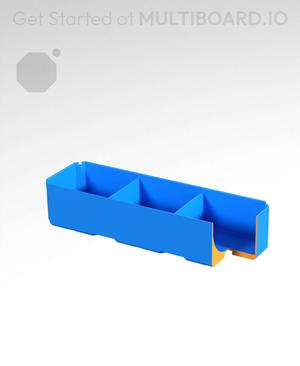 3x1x0.75 - Curved - Divided Bin - Multibin Insert