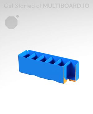 3x1x1 - Curved - Double Divided Bin - Multibin Insert