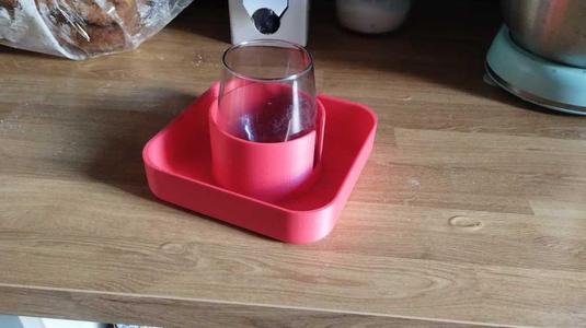 Glass/Cup Plate for Couch with Snack Part