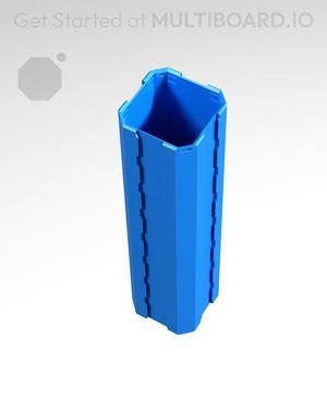 1x1x4 - Full Multipoint Rail - Pop-In Multibin Shell Extension
