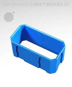 2x1x1 - Topped Multipoint Rail - Pop-In Multibin Shell Extension