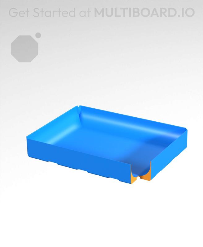 4x3x0.75 - Full Curved Bin - Multibin Insert
