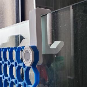 Multiboard shower hook for 10mm glass