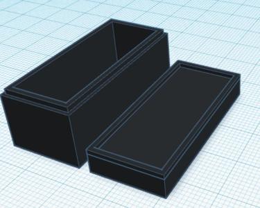 BOX WITH LID CLOSABLE