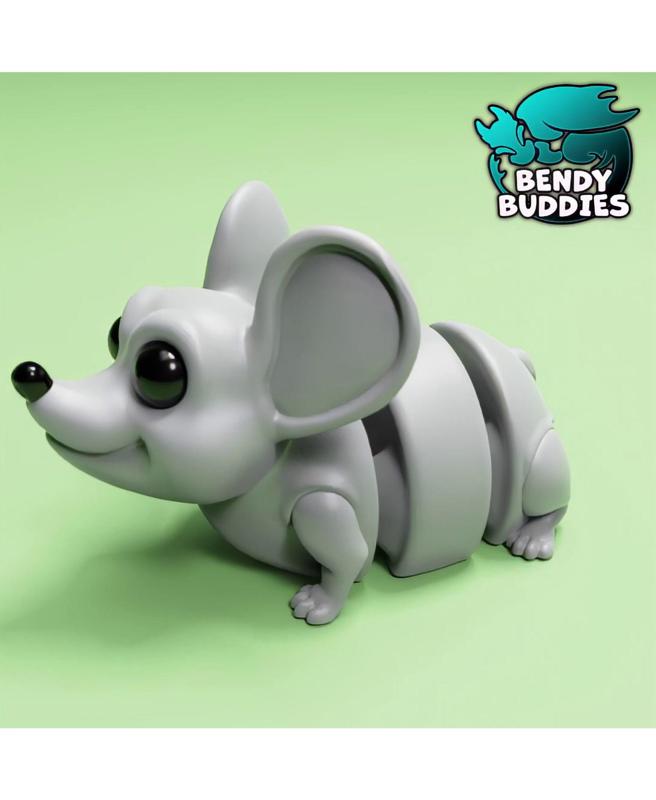 Mitsy Cute Mouse / Wild Animal Articulated / Print-in-Place Mice / Small Tailed Rodent Creature