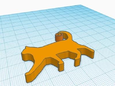 Llavero Gato 3D