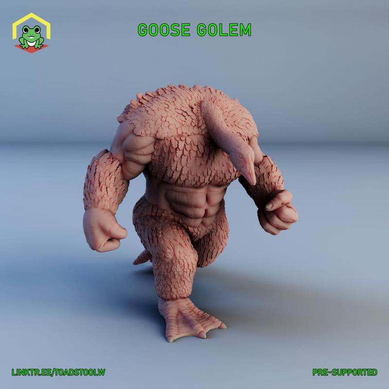 Goose Golem - STL - RPG MINIATURE