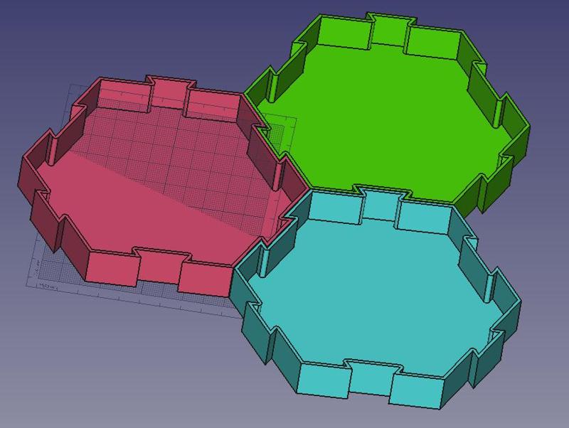 Connectable snack trays / Bandejas de aperitivos conectables