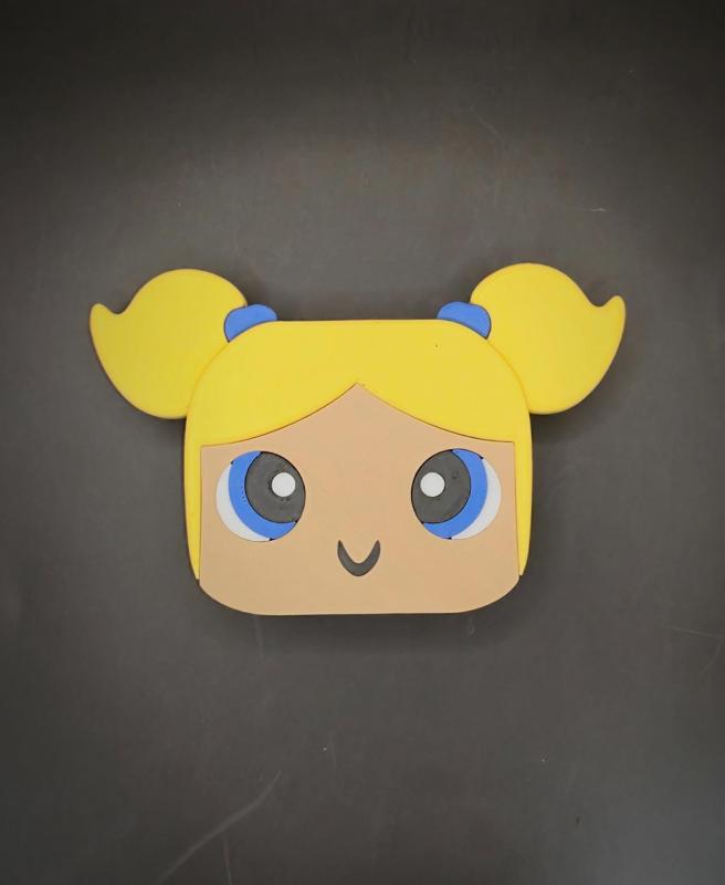 Blokkheadz Powerpuff Girls - Bubbles - Magnet, Ornament and Regular Collectible