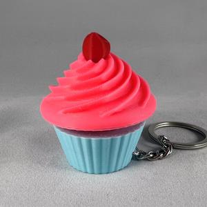 2 Cupcake Clickers / Cupcake Keychains / Fidget - No AMS - Commercial License Included