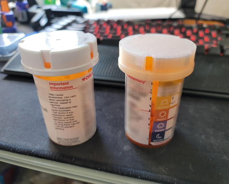 CVS Pill Bottle Replacement Lid