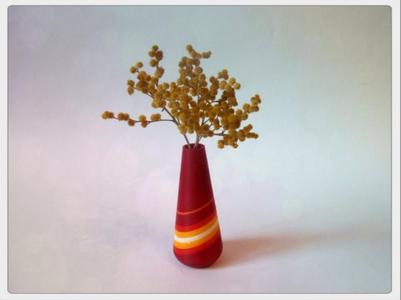 Red vase