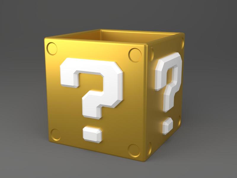 Super Mario Block Pen Cup