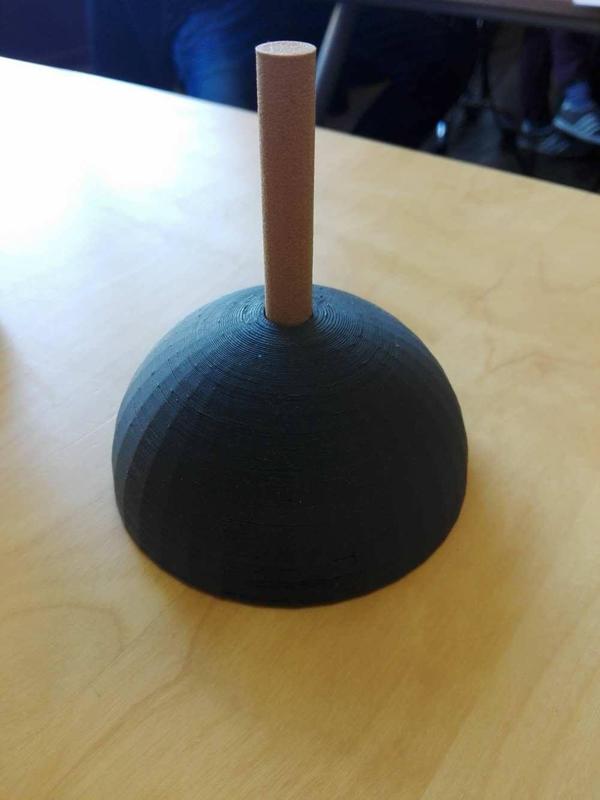 Standard base and pin for Scan the World statue