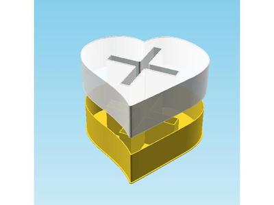 Fluffy Hearts PLUS SIGN, nestable box (v3)